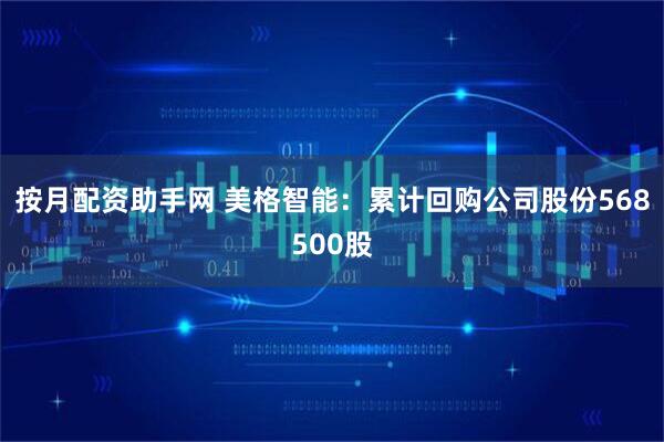 按月配资助手网 美格智能：累计回购公司股份568500股